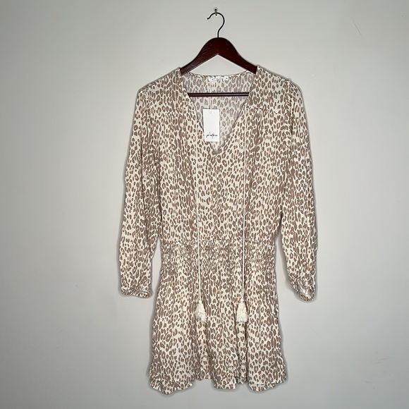 NWT Girl in the Sun Lush Life Leopard Print Mini Dress women size Medium - Picture 7 of 11